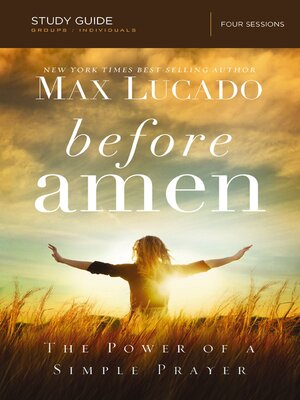 cover image of Before Amen Bible Study Guide
